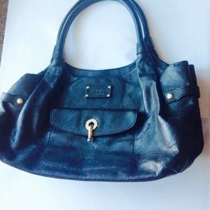 Kate spade black leather shoulder bag